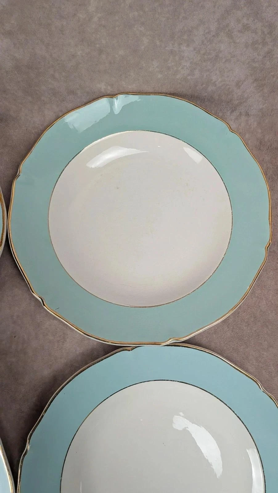 Lot de 6 assiettes creuses anciennes Seranord Saint-amand – Modèle Chambord – photo 6